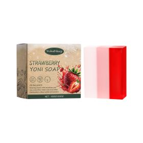 WoodSleep Strawberry Scented Soap, Gentle Cleansing for Women's Private Parts, Relieves Itching and Odor, Body Care Soap